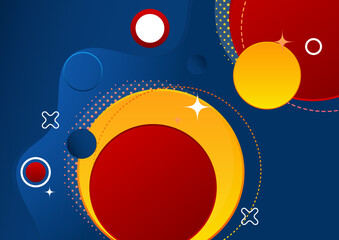 Obraz premium Abstract colorful geometric shapes background