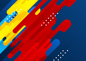 Abstract colorful geometric shapes background