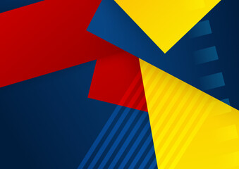 Abstract colorful geometric shapes background