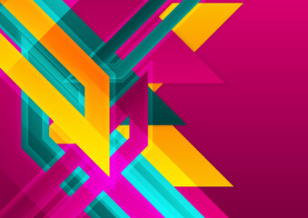 Abstract colorful geometric shapes background