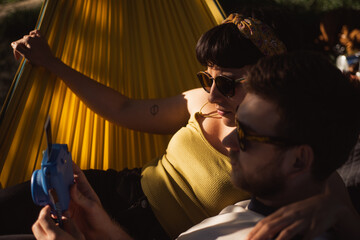 Close up of couple looking at the camera