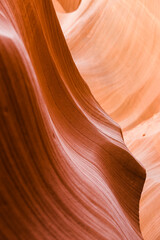 antylope canyon, textures and shapes, red color