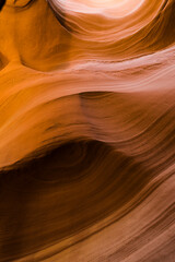 antylope canyon, textures and shapes, red color