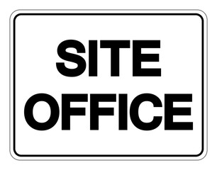 Site Office Symbol Sign, Vector Illustration, Isolate On White Background Label. EPS10