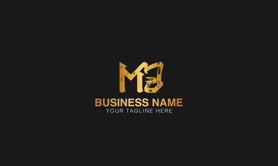 MJ initial logo | initial based abstract modern minimal creative logo, vector template image. luxury logotype logo, real estate homie logo. typography logo. initials logo.