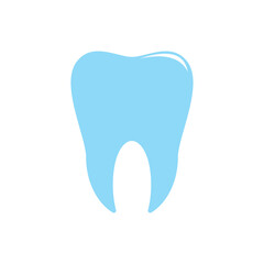 Tooth icon isolated on white background. Tooth vector illustration. Dentistry symbol