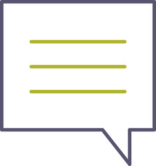 Obraz premium Unique Single Chat Bubble Vector Icon