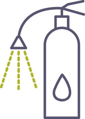 Unique Using Extinguisher Vector Icon