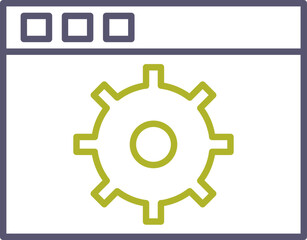 Unique Settings Vector Icon