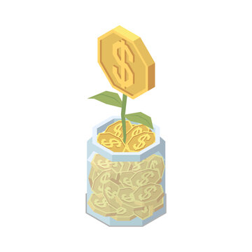 Money Pot Plant Composition
