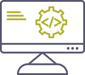 Unique Code Optimization Vector Icon