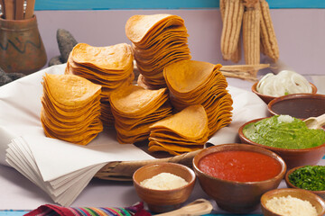 Traditional Guatemalan tostadas.