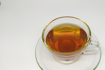 a cup of tea isolated on a white background
