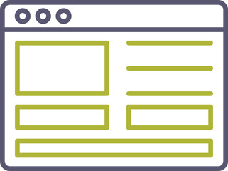 Fototapeta premium Web Design Icon