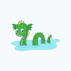 Loch ness illustration
