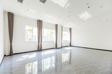 Empty modern interior corridor space