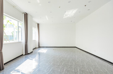 Empty modern interior corridor space