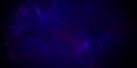 Dark blue grungy distressed canvas background illustration. Abstract blue watercolor grunge background. Dark blue grungy backdrop.