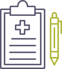 Obraz premium Medical Record Icon