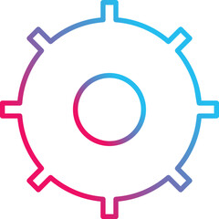 Fototapeta premium Unique Settings Vector Icon