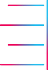 Obraz premium Unique Right Align Vector Icon