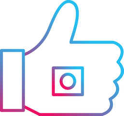 Obraz premium Unique Like Marketing Vector Icon