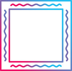 Unique Frame Vector Icon