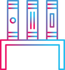 Unique Bookstand Vector Icon