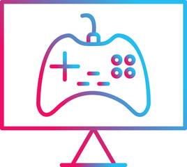 Unique Online Games Vector Icon