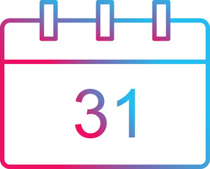 Unique Calendar Vector Icon