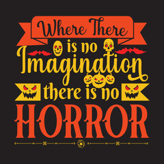 Happy Halloween t shirt design with Halloween elements or Hand drawn Halloween typography design