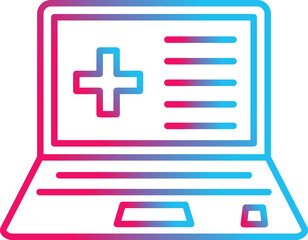 Obraz premium Laptop Icon