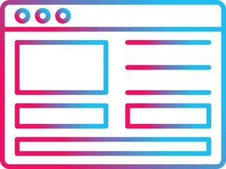 Obraz premium Web Design Icon