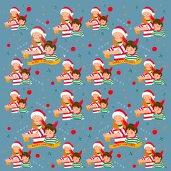 Christmas background. Christmas wallpaper. Christmas illustration kids