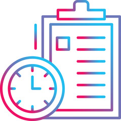 Fototapeta premium Time Management Icon