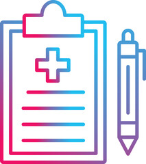 Obraz premium Medical Record Icon