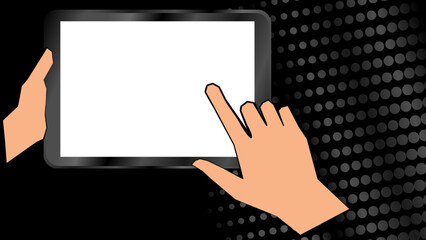 smart gadget mockup background illustration in vector format