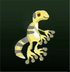 Yellow lizzard.