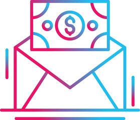 Mail Coin Icon