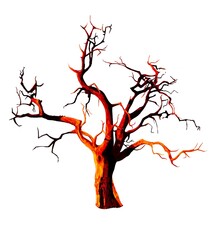 Scary tree in the night