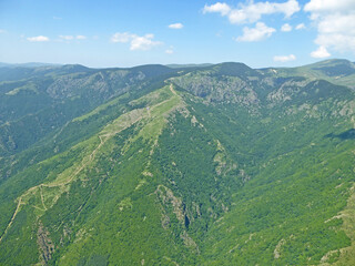 Fototapeta premium Mountains above Sopot in Bulgaria 
