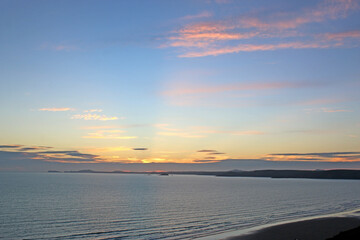 	
Sunset over Newgale Beach, Wales	