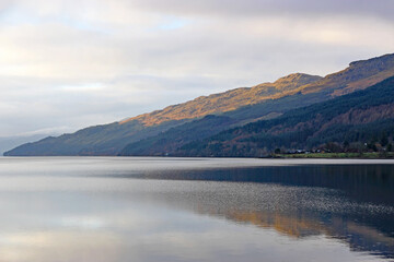Loch Long, Scotland in winter