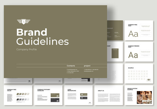 Brand Identity Guidelines Brochure Layout