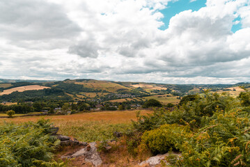 Naklejka premium National Park Peak District in England, Curbar Edge 2022.