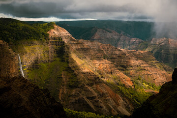 Waimea Canyon, Kauai, Hawaii. View from the top
