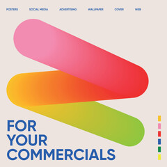 Colorful abstraction for posters, social media, advertising, wallpaper, cover, web, etc.  Vector image in pink, red, yellow and light green colors.