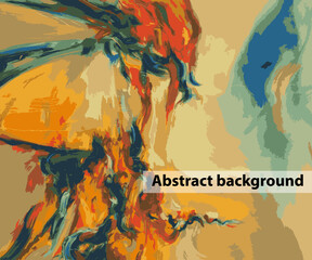 Expressive abstract art colorful background