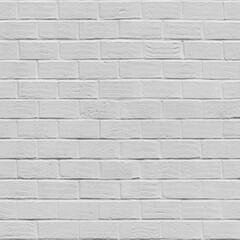 Modern white brick wall texture for background