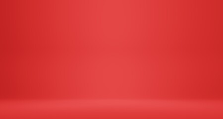 Fototapeta premium Blank Wall for mockup, empty Red Aesthetic background.